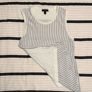 J. Crew Women's Sleeveless Striped Tank - White and Black